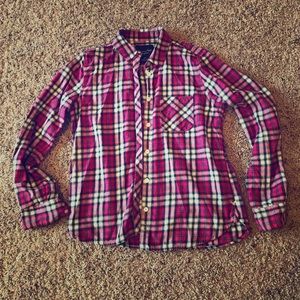 Pink American Eagle Flannel